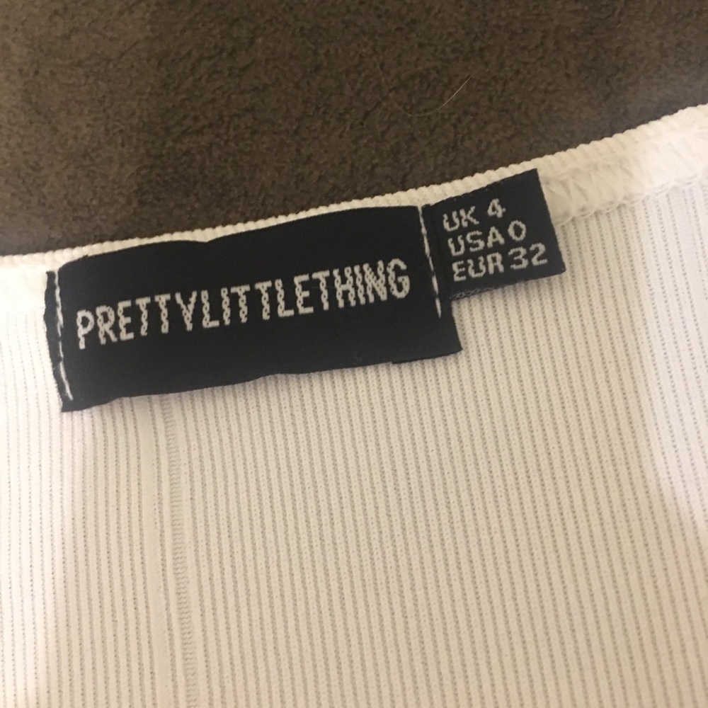 White fitted midi dress. Brand new never worn.